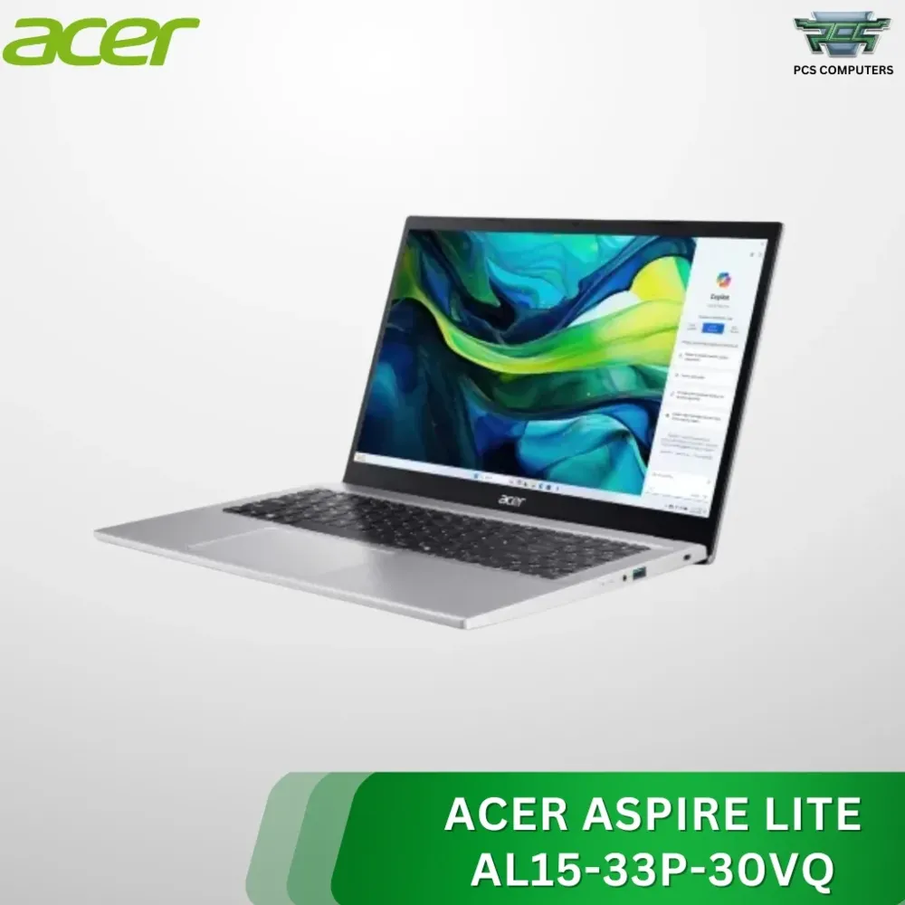 Acer Aspire Lite AL15-33P Core3 N355 1.9-3.9GHz,DDR5 16GB,SSD 512GB,15.6"FHD IPS,RUS,GRAY