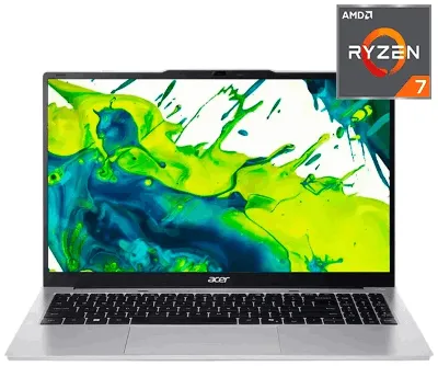 Acer Aspire Lite Ryzen R7-5825U 2.0-4.5GHz,8GB,SSD 512GB, 15.6"FHD IPS SILVER
