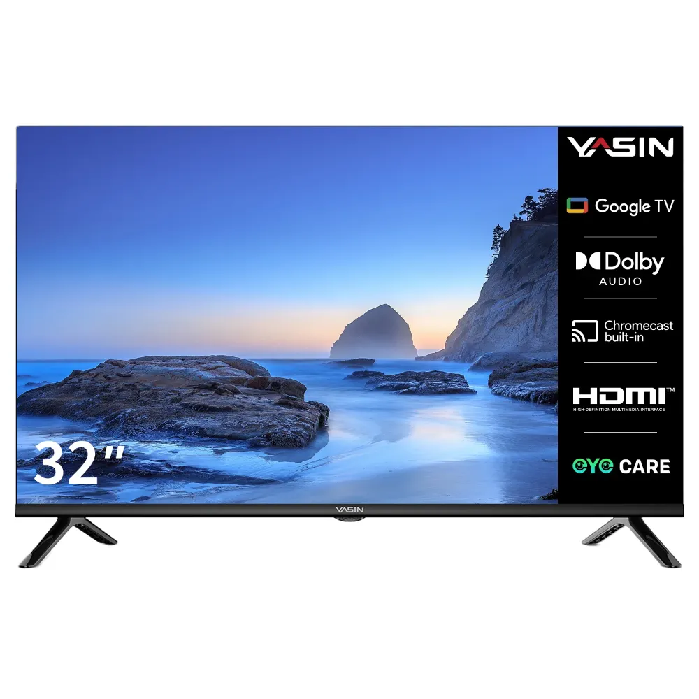 YASIN LED TV 32G11 32" 1366x786, Android 450 cd/m2  1000000:1 6ms 178/178 WiFi