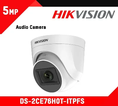 HD-TVI camera HIKVISION DS-2CE76H0T-ITPFS(2.8mm) купольн,внутр 5MP,IR 20M,MIC
