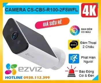 IP camera EZVIZ CS-CB5-R100-2F8WFL(2.8mm) цилиндр, уличная 8MP,LED 15M,WiFi,MIC/SP,microSD,10400mAh