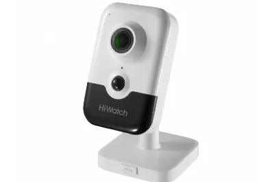IP camera HIWATCH DS-I214W(C)(2mm) кубическая 2MP,IR 10M,WiFi,microSD,MIC-SPEAK,PIR