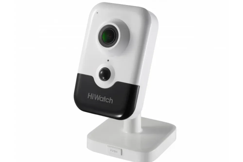 IP camera HIWATCH DS-I214W(C)(2mm) кубическая 2MP,IR 10M,WiFi,microSD,MIC-SPEAK,PIR