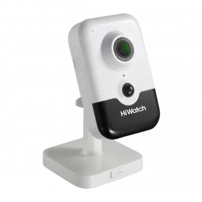 IP camera HIWATCH DS-I214(C)(2.8mm) кубическая 2MP,IR 10M,PoE,microSD,MIC-SPEAK,PIR