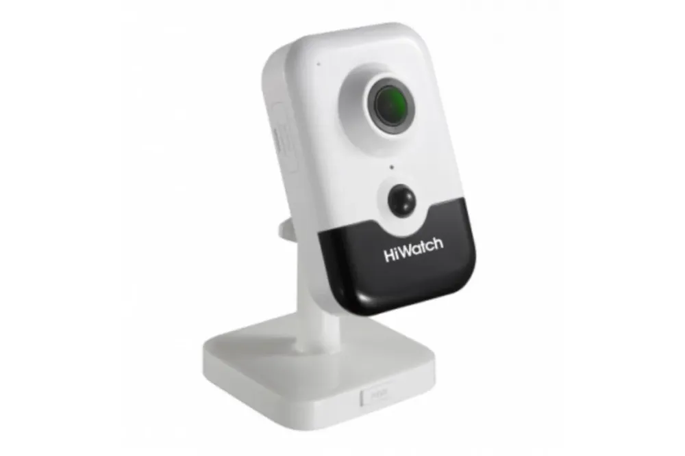 IP camera HIWATCH DS-I414(C)(2.8mm) кубическая 4MP,IR 10M,PoE,microSD,MIC-SPEAK,PIR