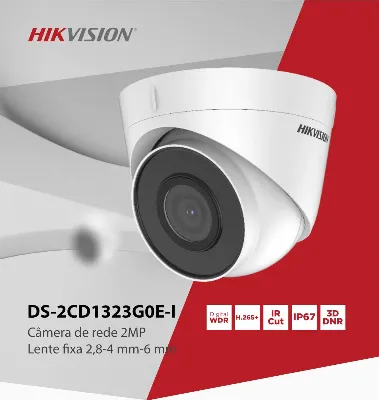 IP camera HIKVISION DS-2CD1323G0E-I(C) (2.8mm) купольн,уличн 2MP,IR 30M