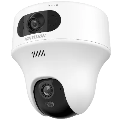 IP camera HIKVISION DS-2CFWQ6-D(2.8+4mm)(O-STD)PT,внутр 3+3MP,IR/LED 10M,WiFi,MIC/SP