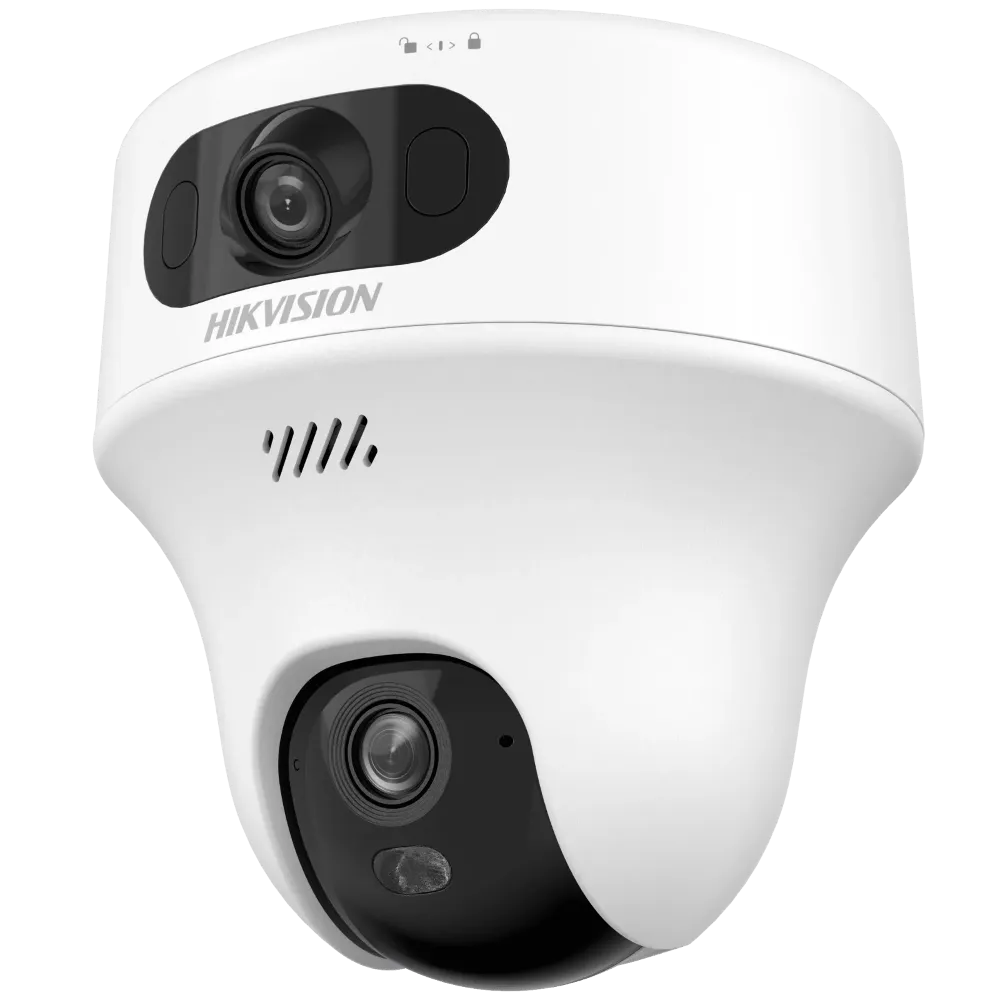 IP camera HIKVISION DS-2CFWQ6-D(2.8+4mm)(O-STD)PT,внутр 3+3MP,IR/LED 10M,WiFi,MIC/SP