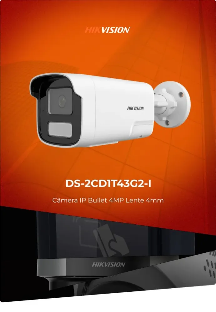 IP camera HIKVISION DS-2CD1T43G2-I(4mm)(O-STD) цилиндр,уличная 4MP,IR 50M