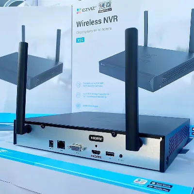 NVR EZVIZ CS-X5S-R100-8W  (50 Mbps/100 Mbps 8IP,8ch/4MP 1 HDDupto8TB,H.265, H.264,2.4GHzWiFi)