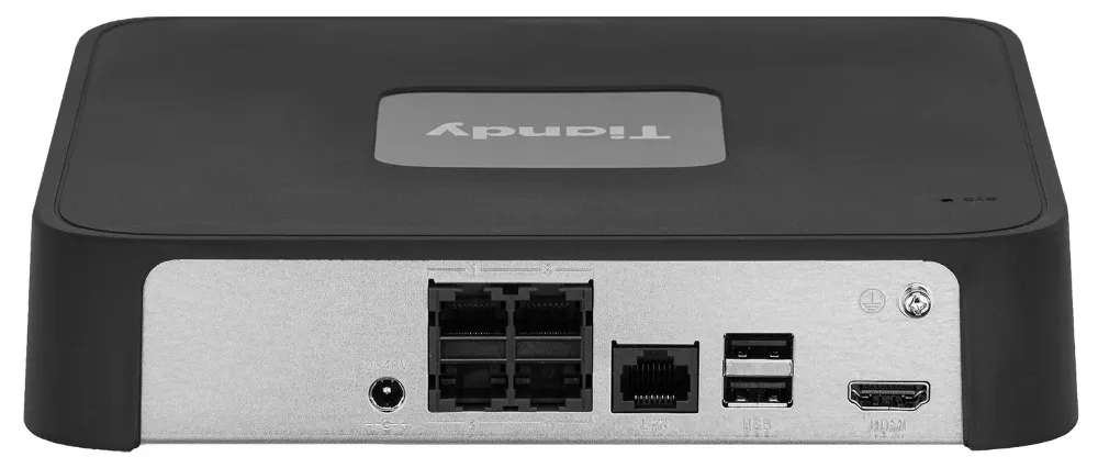NVR  TIANDY TC-R3105 Spec:I/B/P4/Eu/L/S/V2.0 (60mbps,5IP,4PoE,1ch/6MP,2ch@1080P,1HDD upto 6TB,H.265)