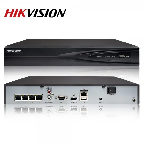 NVR HIKVISION DS-7604NI-K1(O-STD) (40mbps,4 IP,1ch/8MP,5ch/1080P,1HDD upto 8TB,H.265)