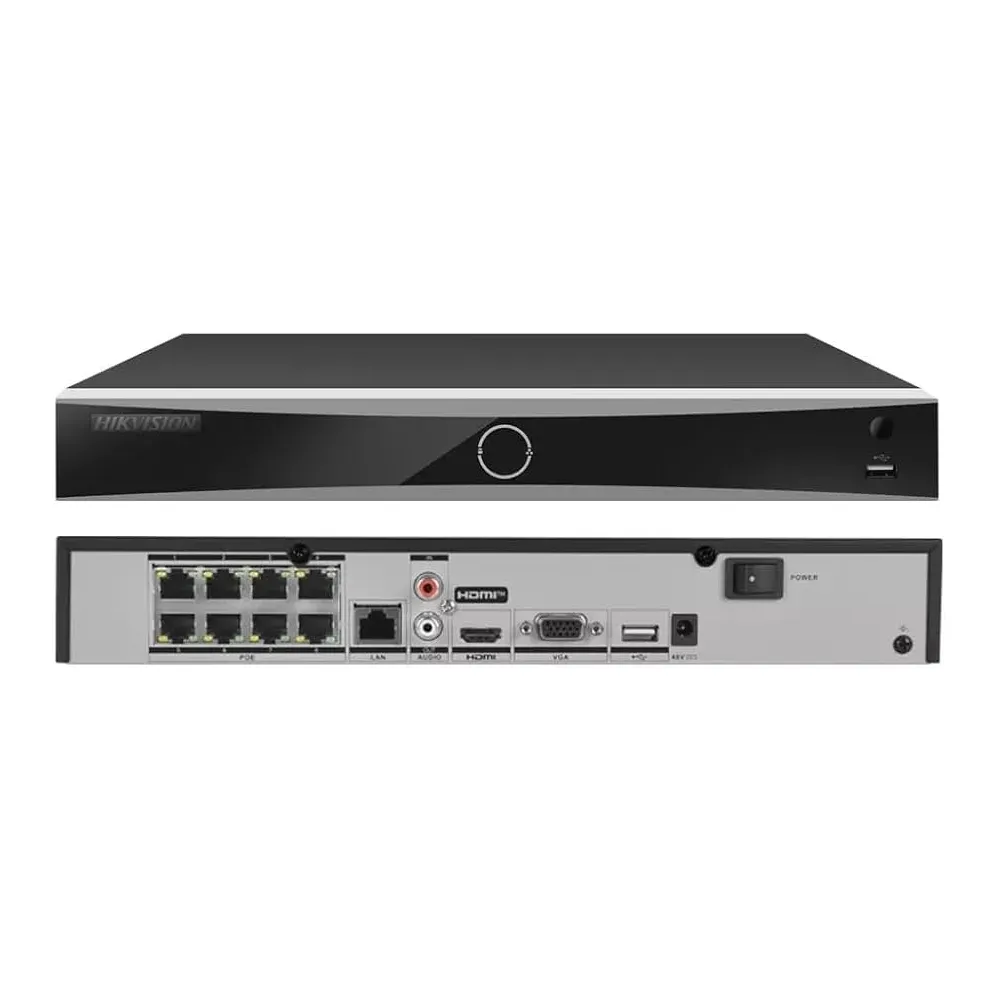 NVR HIKVISION DS-7608NXI-K1(B)(O-STD)(80mbps,8 IP,1ch/12 MP,2ch/8MP,8ch/1080P,1HDD upto 10TB,H.265)