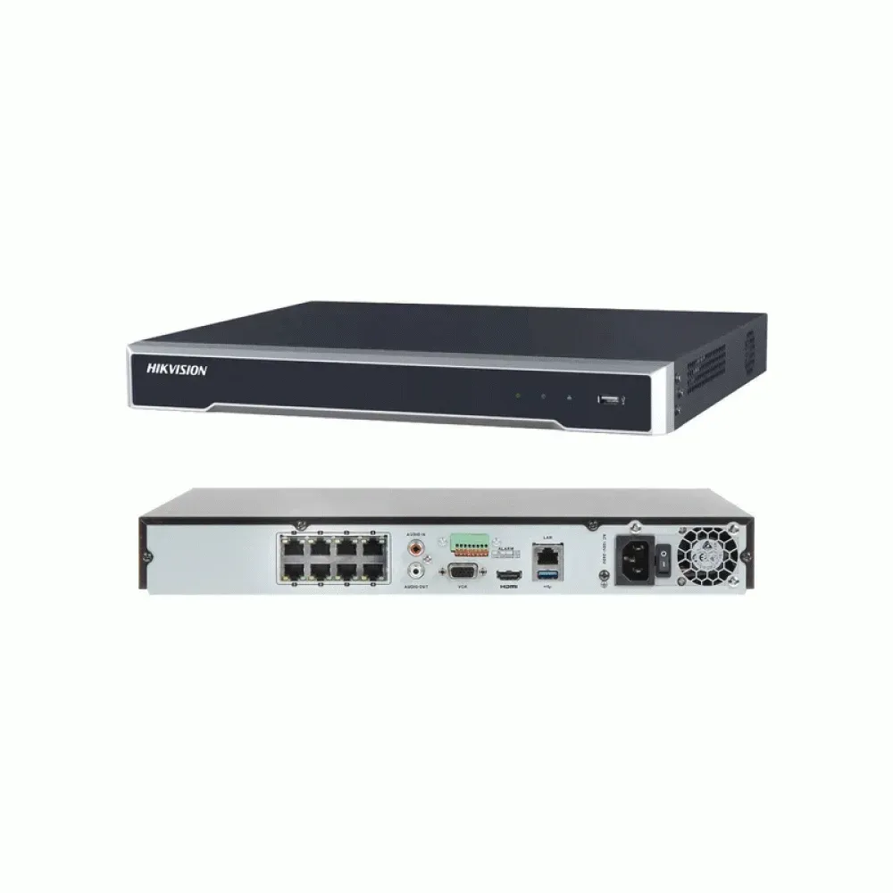 NVR HIKVISION DS-7608NI-K2(O-STD)(80mbps,8 IP,2ch/8MP,8ch/1080P,2HDD upto 10TB,H.265)