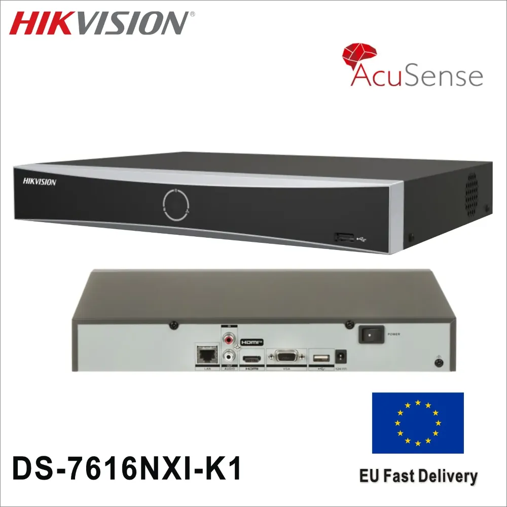 NVR HIKVISION DS-7616NXI-K1(E)(O-STD)(160mbps,16 IP,2ch/12MP,2ch/8MP,8ch/1080P,1HDD upto 10TB,H.265)