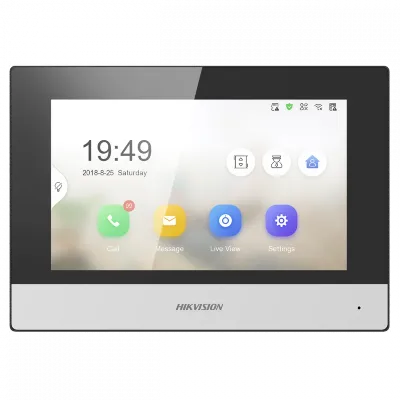 IP монитор видеодомофона HIKVISION DS-KH6320-WTE1(O-STD)  7" Touch-Screen,WIFI,PoE