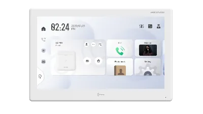 IP монитор видеодомофона HIKVISION DS-KH9510-WTE1(B)BLACK 10,1"(O-STD) Touch-Screen,Android,PoE,WiFi