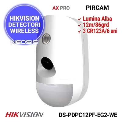 HIKVISION AX PRO DS-PDPC12PF-EG2-WB(B)(O-STD) PIR-датчик со встроенной камерой беспроводной