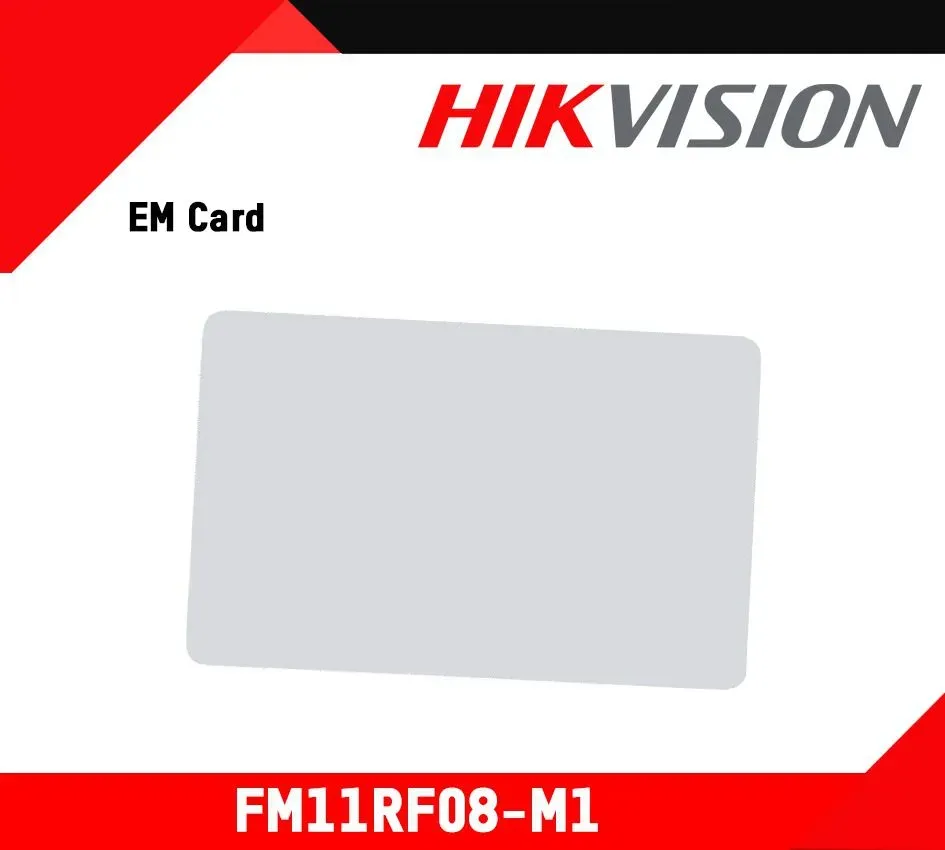 HIKVISION Mifare1 бесконтактная смарт карта FM11RF08-M1(STD)(белая пластина, под лого)