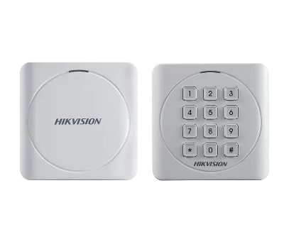 Считыватель HIKVISION DS-K1801M  Mifare,пластик, IP65, белый