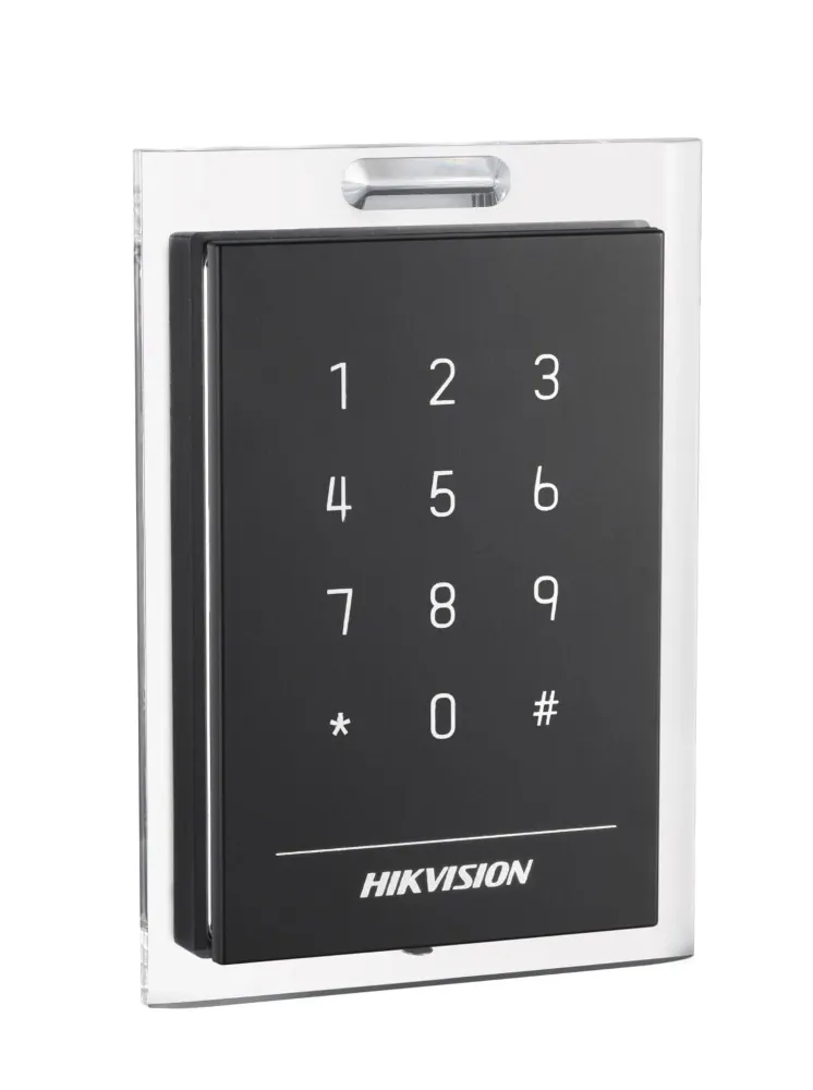 Считыватель с сенсорной клавиатурой HIKVISION DS-K1101MK (O-STD) Mifare,пластик, IP64