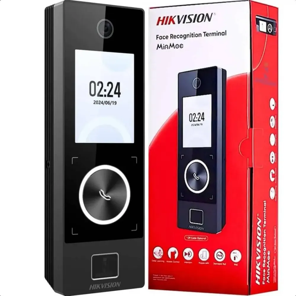 Терминал доступа HIKVISION DS-K1T323MBFWX-E1(O-STD) распознавание лиц,палец,Mifare, WIFI, PoE