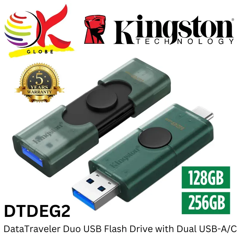 PEN DRIVE 128GB USB+USB-C 3.2 KINGSTON DTDEG2