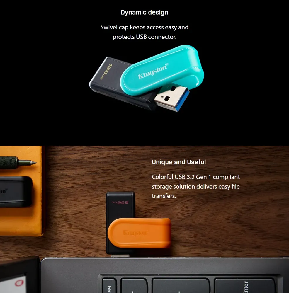 PEN DRIVE 256GB USB 3.2 KINGSTON DTXS