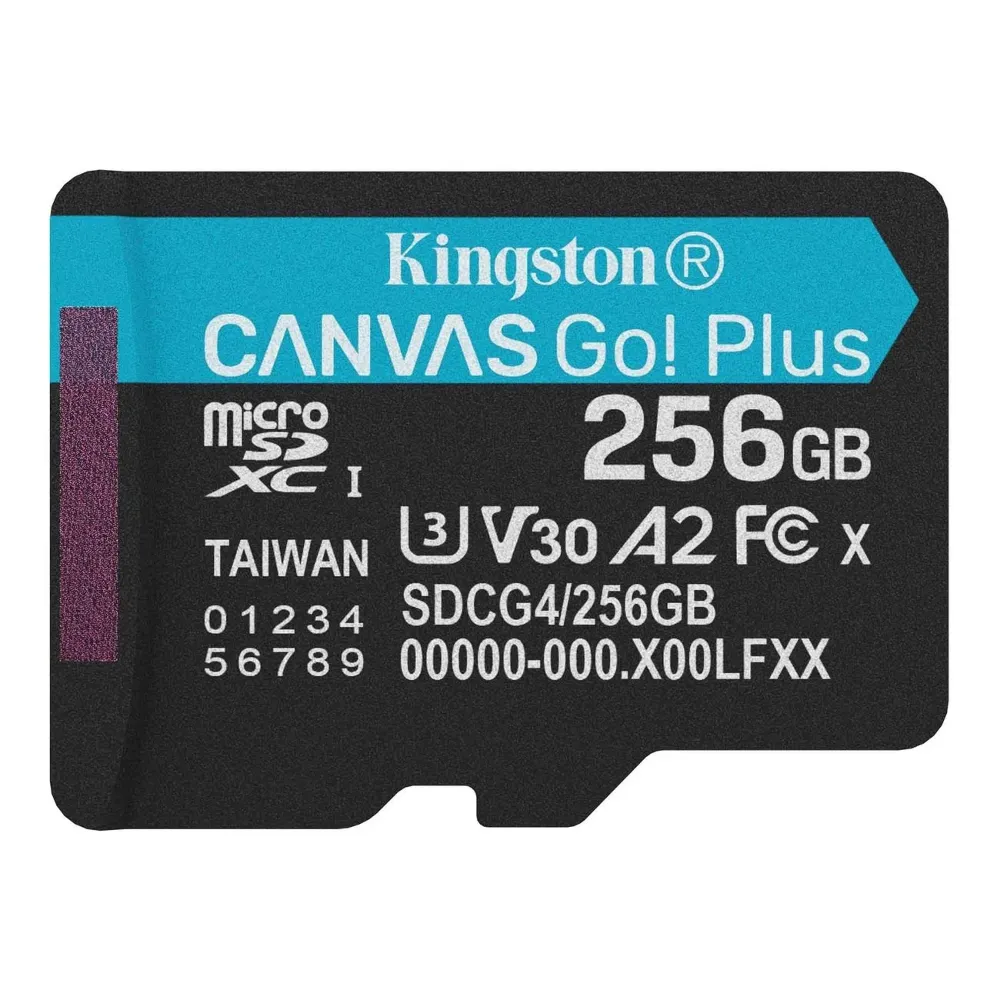 Micro Secure Digital Card (Trans Flash) 128GB HC10 KINGSTON Canvas Go Plus G4 200R V30
