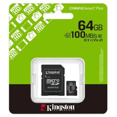 Micro Secure Digital Card (Trans Flash) 512GB HC10 KINGSTON Canvas Select Plus G3 150R A1