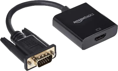 .Конвертер-адаптер HDMI Male to VGA Female Converter Adapter Cable(White 1080P PC DVD HDTV)