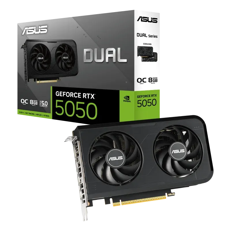 GEFORCE RTX5050 OC 8GB GDDR6 128bit 2677Mhz 3xDP HDMI ASUS DUAL-RTX5050-O8G