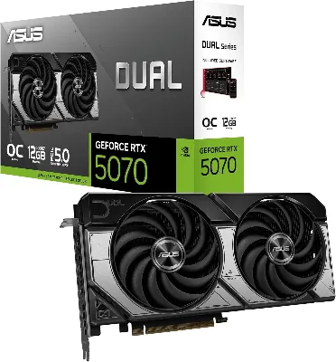 GEFORCE RTX5070 OC 12GB GDDR7 192bit 2572Mhz 3xDP HDMI ASUS DUAL-RTX5070-O12G