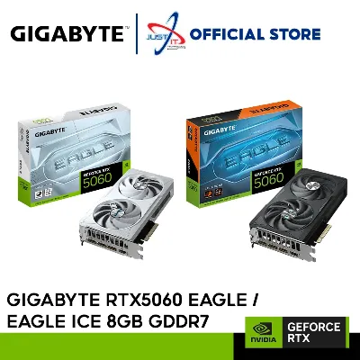 GEFORCE RTX5060 OC 8GB GDDR7 128bit 2550Mhz 3xDP HDMI GIGABYTE GV-N5060EAGLEOC ICE-8GD